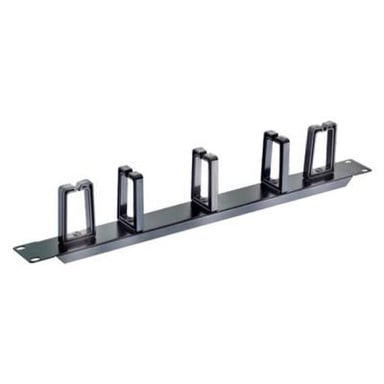 Кабельний організатор 19" 1U 5 пластиковых колец Hypernet (CM-5P) - фото 1