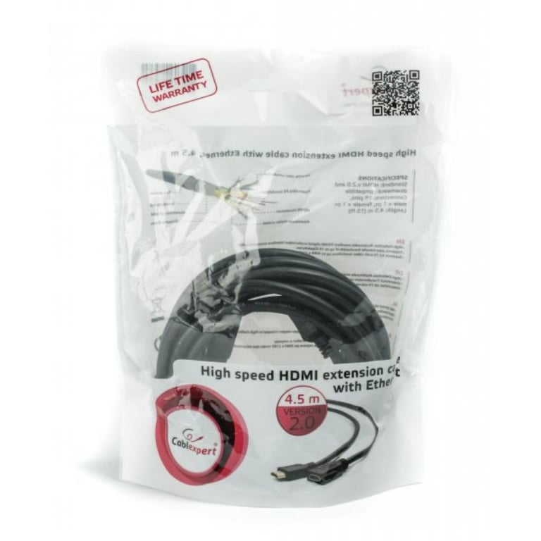 Кабель мультимедійний HDMI male to female 4.5m Cablexpert (CC-HDMI4X-15) - фото 2