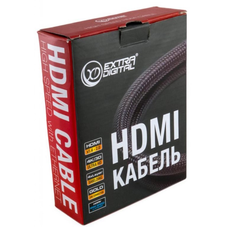 Кабель мультимедійний HDMI M to HDMI M 3.0m Extradigital (KBH1634) - фото 5