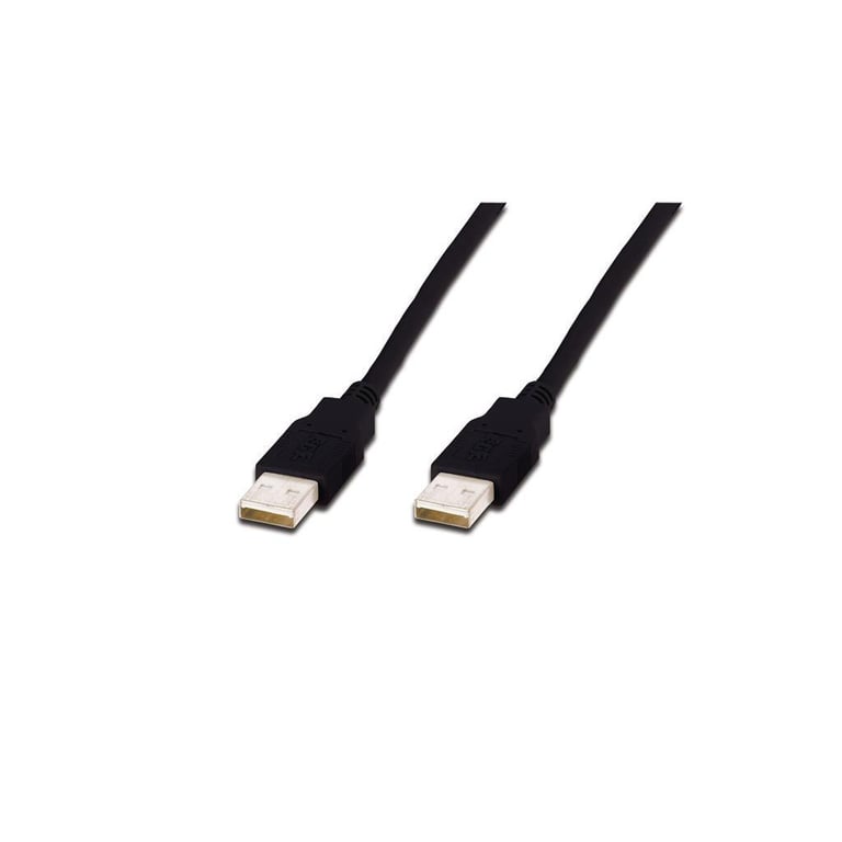 Дата кабель USB 2.0 AM/AM 1.0m Digitus (AK-300100-010-S) - фото 1