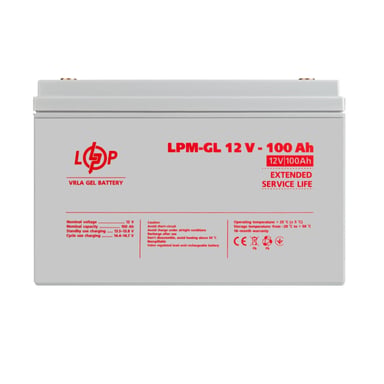 Батарея до ДБЖ LogicPower LPM-GL 12В 100Ач (3871) - фото 1