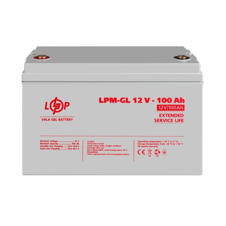 Батарея до ДБЖ LogicPower LPM-GL 12В 100Ач (3871) - фото 2