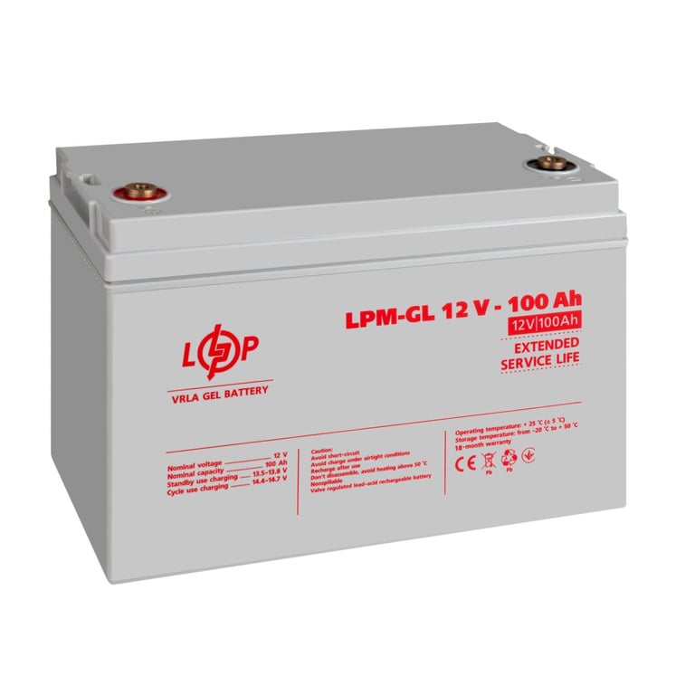 Батарея до ДБЖ LogicPower LPM-GL 12В 100Ач (3871) - фото 3