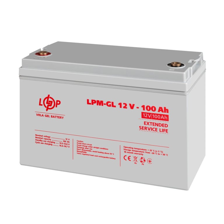 Батарея до ДБЖ LogicPower LPM-GL 12В 100Ач (3871) - фото 4
