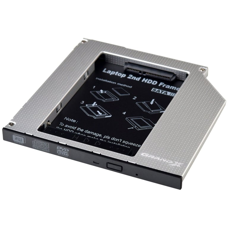 Фрейм-перехідник Grand-X HDD 2.5'' to notebook 9.5 mm ODD SATA3 (HDC-26) - фото 1