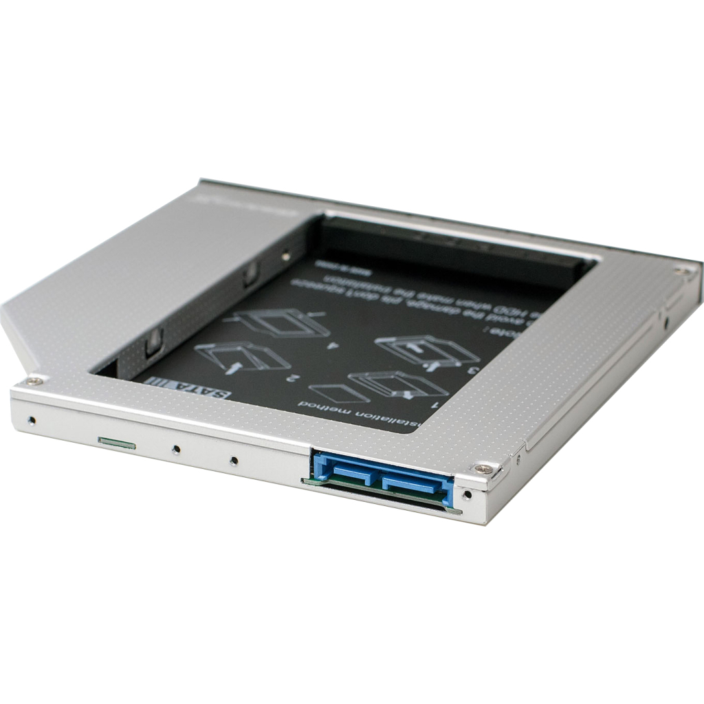 Фрейм-перехідник Grand-X HDD 2.5'' to notebook 9.5 mm ODD SATA3 (HDC-26) - фото 2 Фрейм-перехідник Grand-X HDD 2.5'' to notebook 9.5 mm ODD SATA3 (HDC-26) - фото 2