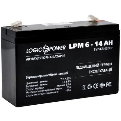 Батарея до ДБЖ LogicPower LPM 6В 14 Ач (4160) - фото 2