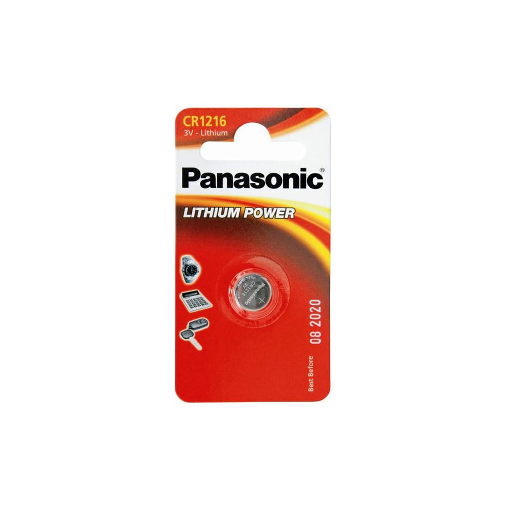 Батарейка Panasonic CR 1216 * 1 LITHIUM (CR-1216EL/1B) - фото 1 Батарейка Panasonic CR 1216 * 1 LITHIUM (CR-1216EL/1B) - фото 1