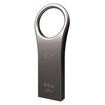 USB флеш накопичувач Silicon Power 64GB Jewel J80 Titanium USB 3.0 (SP064GBUF3J80V1T) - фото 1