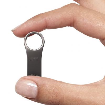 USB флеш накопичувач Silicon Power 64GB Jewel J80 Titanium USB 3.0 (SP064GBUF3J80V1T) - фото 4