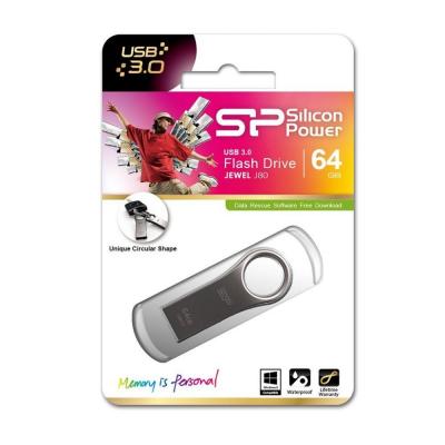 USB флеш накопичувач Silicon Power 64GB Jewel J80 Titanium USB 3.0 (SP064GBUF3J80V1T) - фото 5