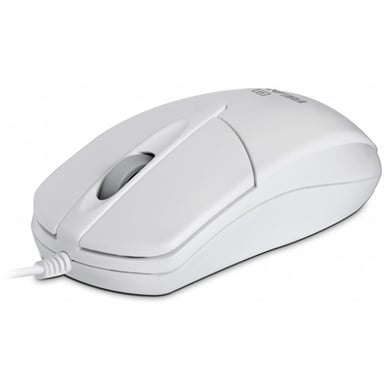 Мишка REAL-EL RM-211, USB, white - фото 1