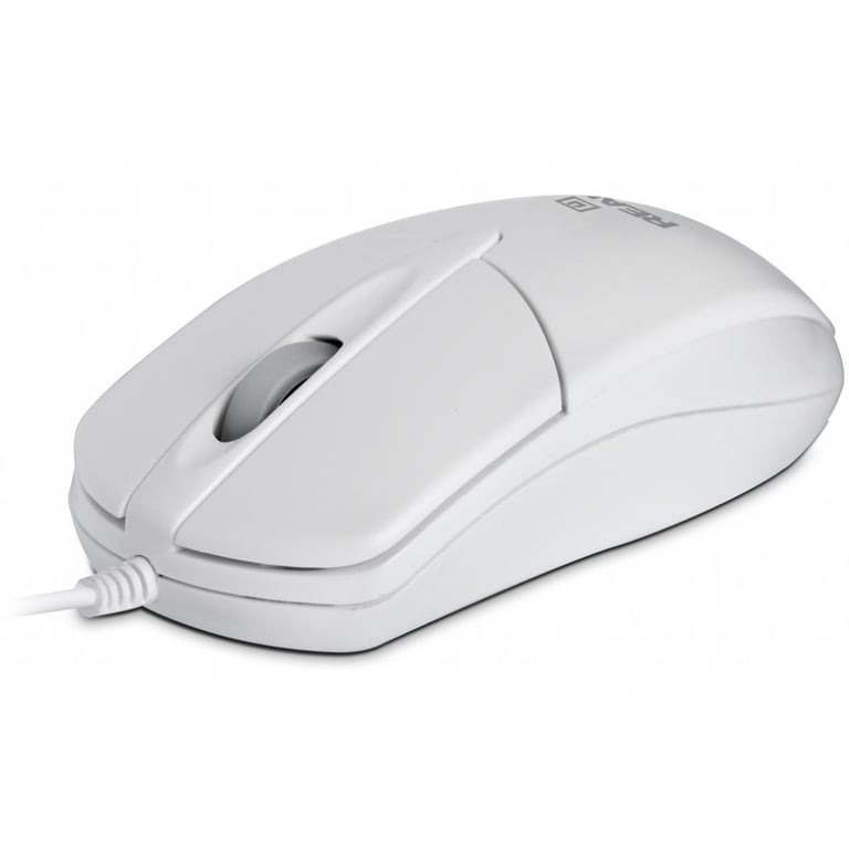 Мишка REAL-EL RM-211, USB, white - фото 1