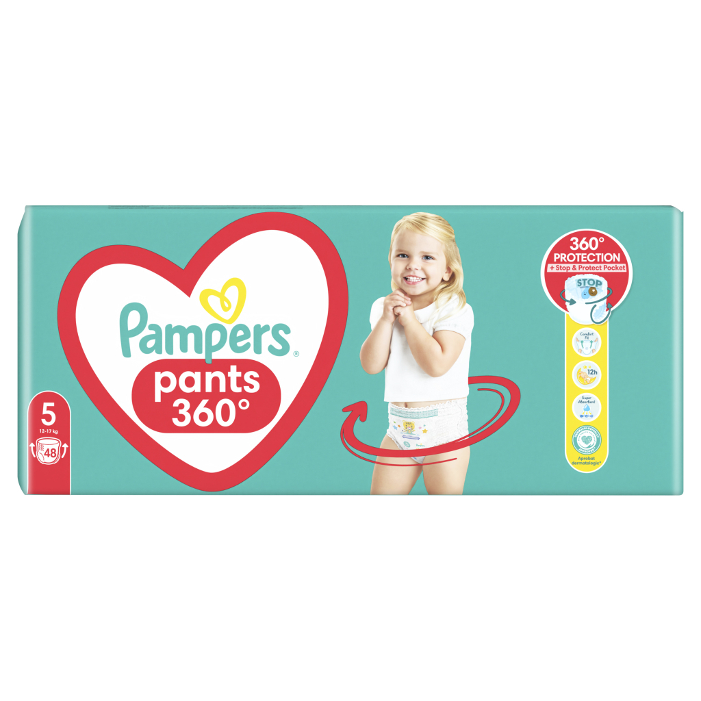 Підгузки Pampers трусики Pants Junior Розмір 5 (12-17 кг), 48 шт (4015400672906) - фото 2 Підгузки Pampers трусики Pants Junior Розмір 5 (12-17 кг), 48 шт (4015400672906) - фото 2