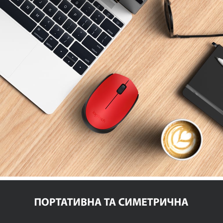 Мишка Logitech M171 Red (910-004641) - фото 3