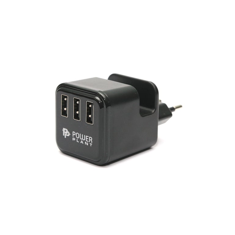 Зарядний пристрій PowerPlant W-360 3*USB/3.4A (DV00DV5065) - фото 1