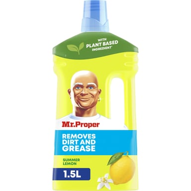 Засіб для миття підлоги Mr. Proper Чистота і блиск Лимон 1.5 л (5410076957484) - фото 1