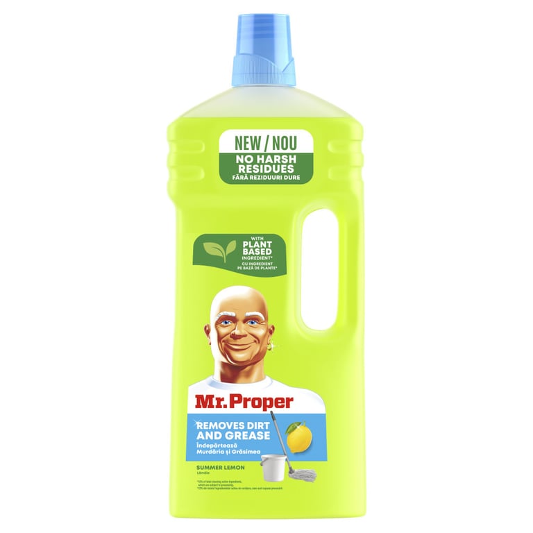 Засіб для миття підлоги Mr. Proper Чистота і блиск Лимон 1.5 л (5410076957484) - фото 2