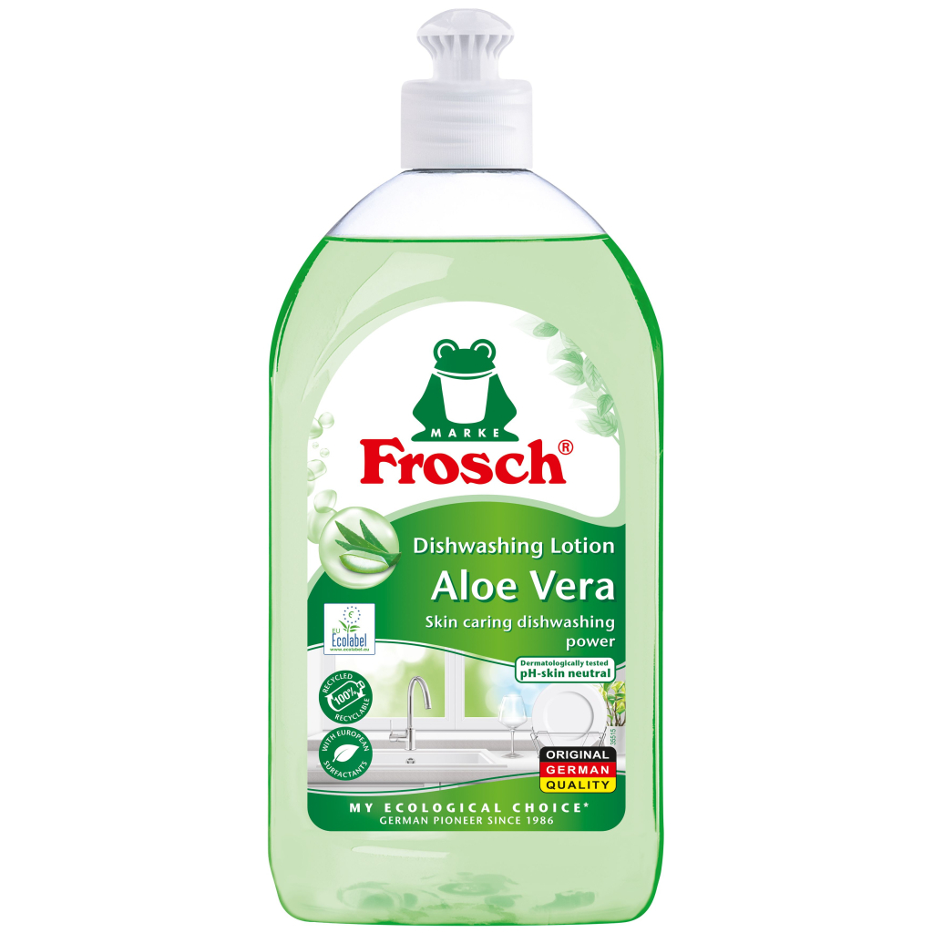 Засіб для ручного миття посуду Frosch Алоэ Вера 500 мл (4009175164537) - фото 1 Засіб для ручного миття посуду Frosch Алоэ Вера 500 мл (4009175164537) - фото 1