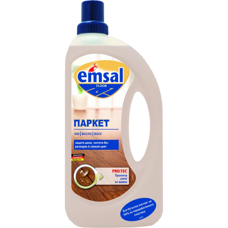 Засіб для миття підлоги Emsal для догляду за паркетом з просоченням швів 1 л (4009175163875/4001499944734) - фото 2