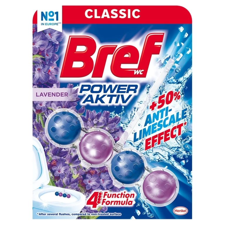 Туалетний блок Bref Сила Актив Лаванда 50 г (9000100956048/9000101545777)