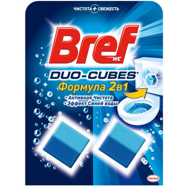 Засіб для чищення унітазу Bref Дуо–Куб 100 г (9000100897242) - фото 1