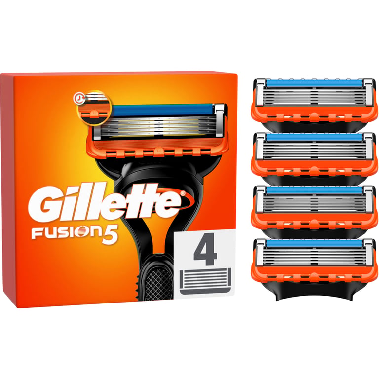 Змінні касети Gillette Fusion5 4 шт. (7702018874460/7702018866984) - фото 1