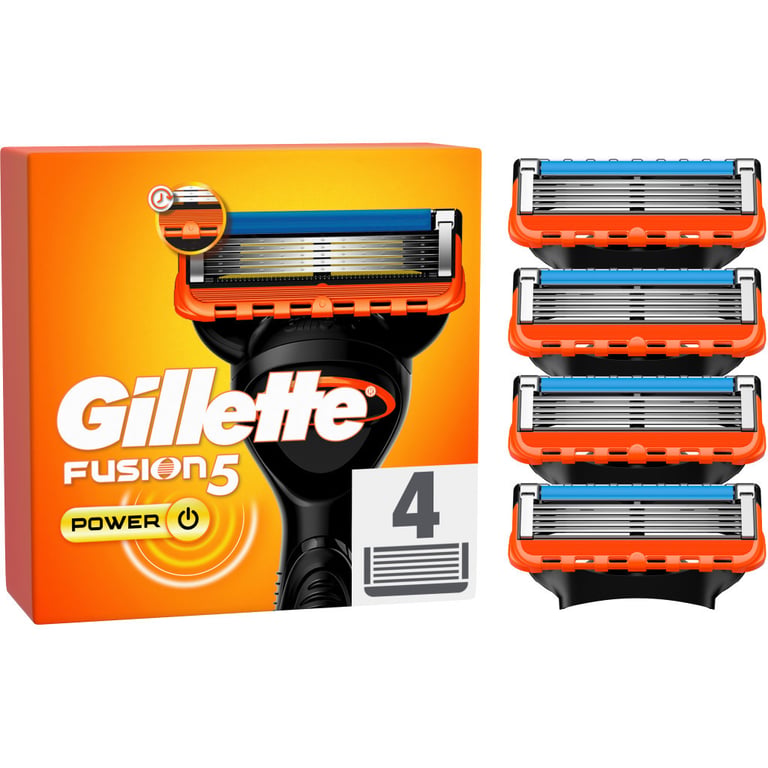 Змінні касети Gillette Fusion5 Power 4 шт. (7702018877591/7702018867219) - фото 1