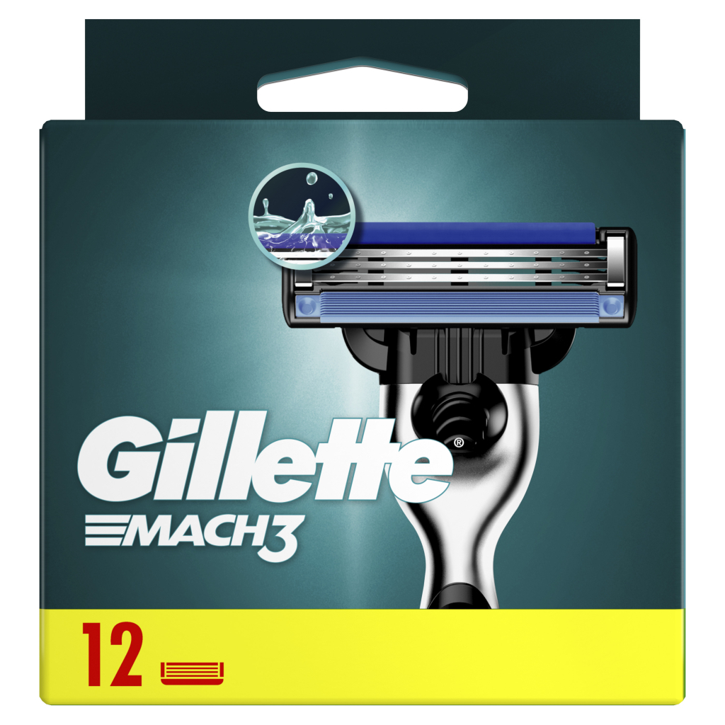 Змінні касети Gillette Mach3 12 шт. (3014260323240) - фото 2 Змінні касети Gillette Mach3 12 шт. (3014260323240) - фото 2