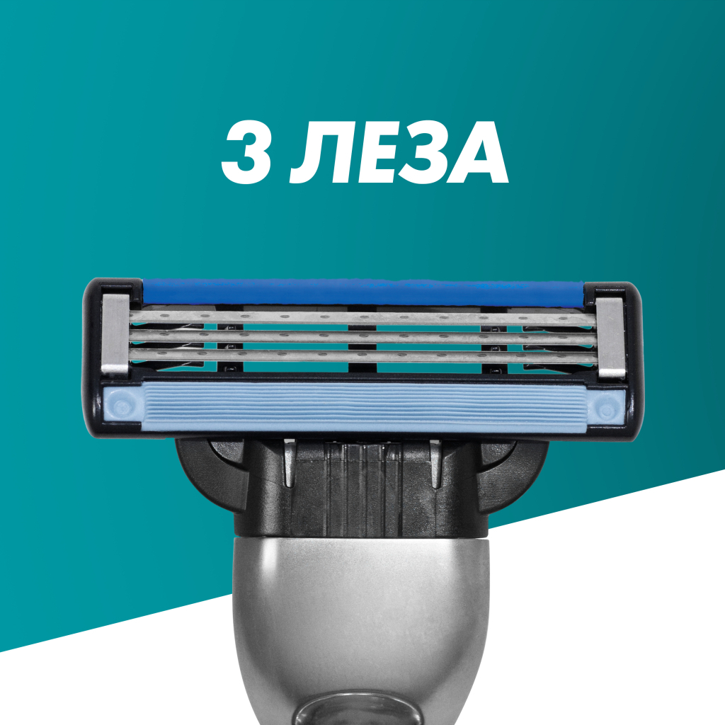 Змінні касети Gillette Mach3 12 шт. (3014260323240) - фото 3 Змінні касети Gillette Mach3 12 шт. (3014260323240) - фото 3