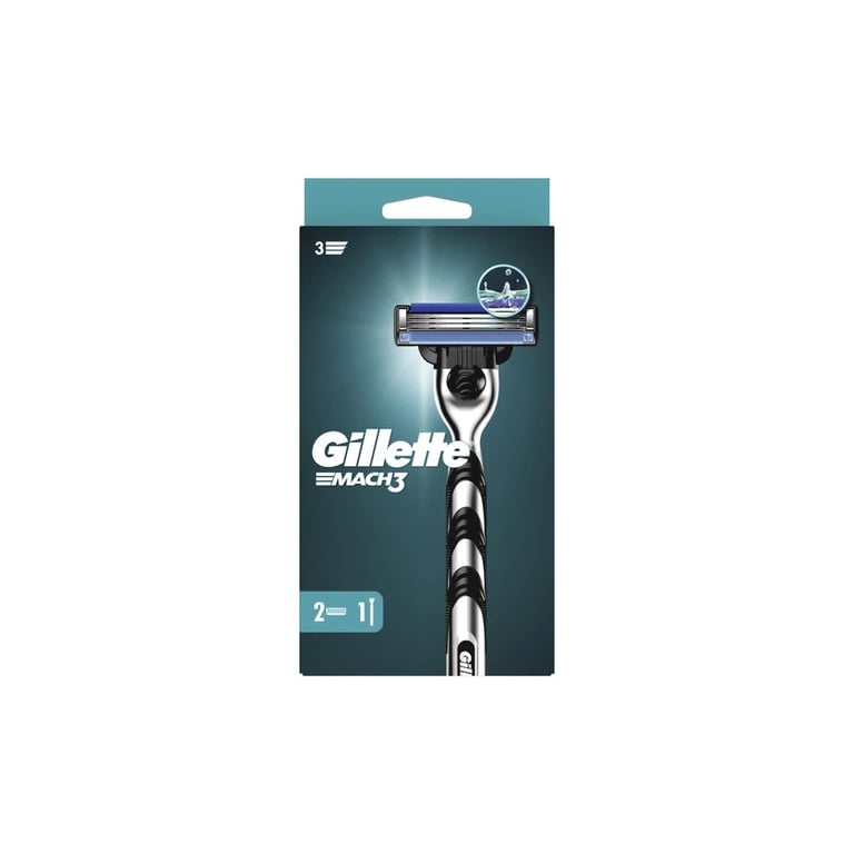 Бритва Gillette Mach3 з 2 змінними картриджами (7702018020706/7702018020676) - фото 2