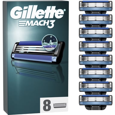 Змінні касети Gillette Mach3 8 шт. (3014260239640/8700216066556) - фото 1