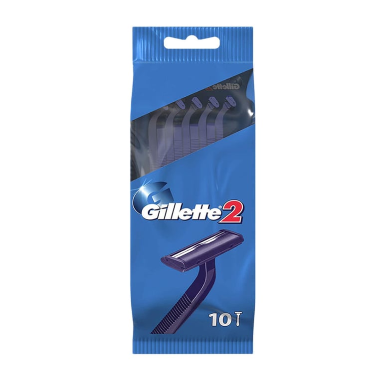 Бритва Gillette 2 одноразова 10 шт. (7702018874293/8700216169028) - фото 2