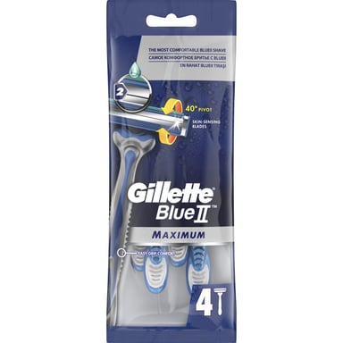 Бритва Gillette Blue 2 Max 4 шт. (7702018956661/8700216169097) - фото 1