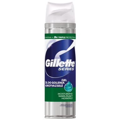 Гель для гоління Gillette Series Moisturizing Увлажняющий 200 мл (3014260220051) - фото 1