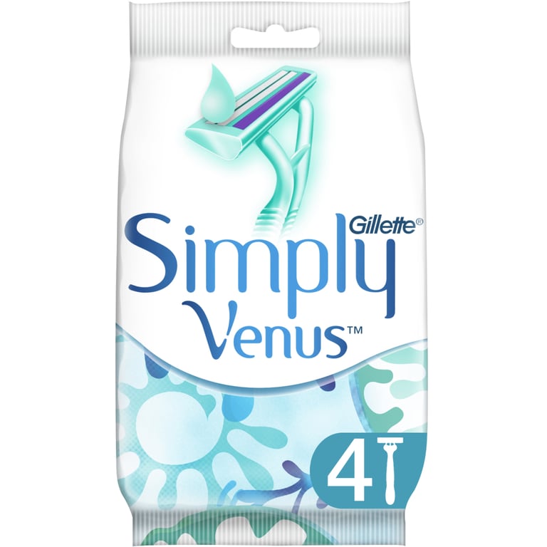 Бритва Gillette Simply Venus 2 4 шт. (3014260246693/8700216143714) - фото 1