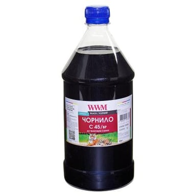 Чорнило WWM CANON PG-440/PG-445/PGI-450Bk 1000г Black Pigmented (C45/BP-4) - фото 1