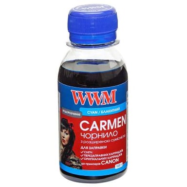 Чорнило WWM CANON UNIVERSAL CARMEN 100g Cyan (CU/C-2) - фото 1