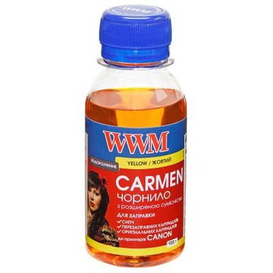 Чорнило WWM CANON UNIVERSAL CARMEN 100g Yellow (CU/Y-2) - фото 1