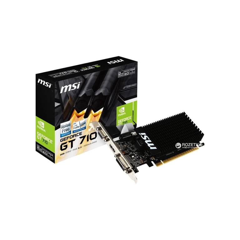 Відеокарта GeForce GT710 2048Mb MSI (GT 710 2GD3H LP) - фото 2