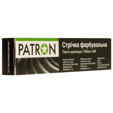 Стрічка до принтерів 13мм х 12м (Л.М.) Patron (PN-12.7-12LTB) - фото 1