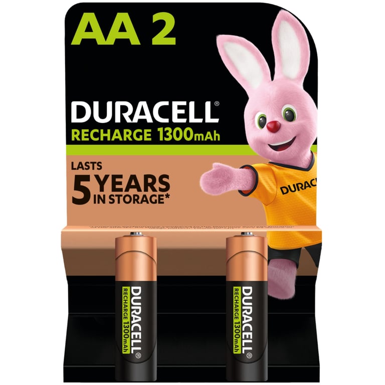 Акумулятор Duracell AA HR6 1300mAh * 2 (5000394039186 / 81367175) - фото 1
