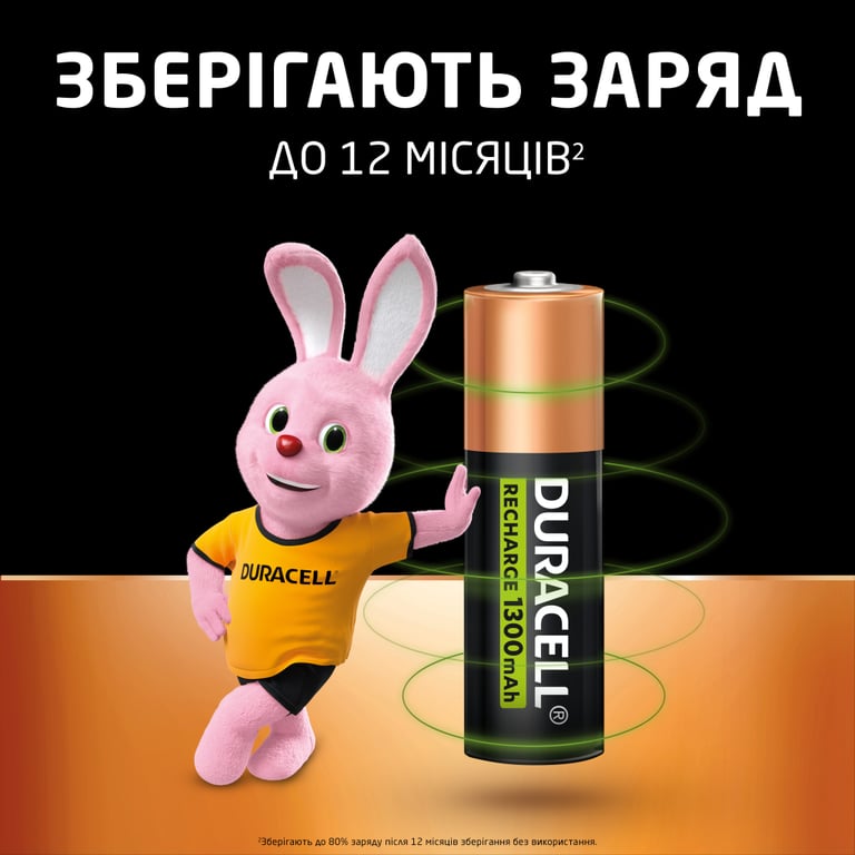 Акумулятор Duracell AA HR6 1300mAh * 2 (5000394039186 / 81367175) - фото 6