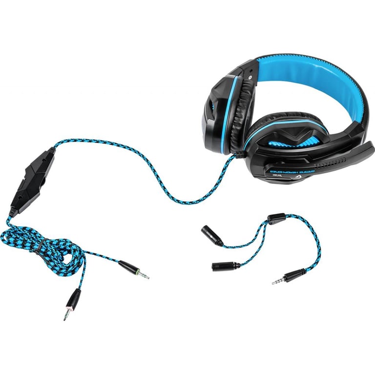 Навушники Gemix W-360 black-blue - фото 4