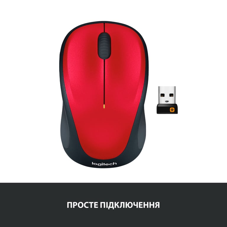 Мишка Logitech M235 Red (910-002496) - фото 5