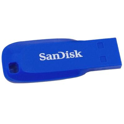 USB флеш накопичувач SanDisk 16GB Cruzer Blade Blue Electric USB 2.0 (SDCZ50C-016G-B35BE) - фото 2