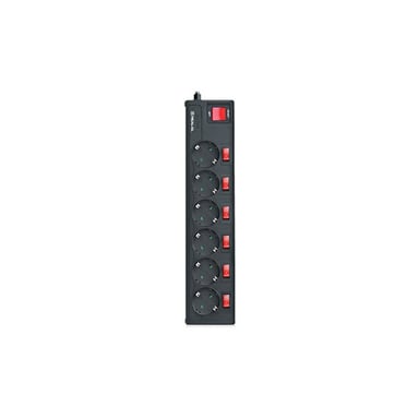 Мережевий фільтр живлення REAL-EL RS-6 EXTRA 5m, black (EL122300003) - фото 1