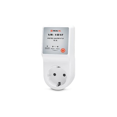 Реле напруги REAL-EL VR-101F, white (EL122300009) - фото 1