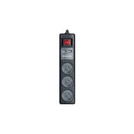 Мережевий подовжувач REAL-EL RS-3 USB CHARGE 1.8m, black (EL122500001) - фото 1