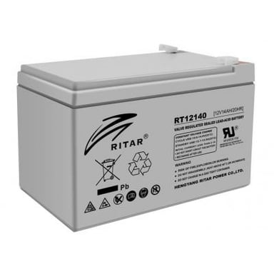 Батарея до ДБЖ Ritar AGM RT12140, 12V-14Ah (RT12140H) - фото 1